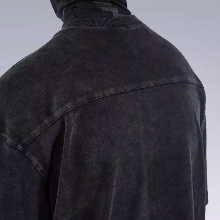 【SILENSTORM】レトロサンドウォッシュサイバーTシャツ