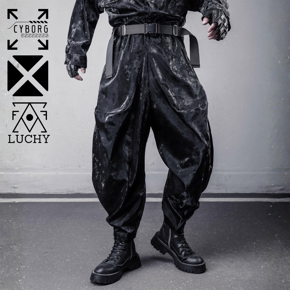 CYBORG】リキッド・ヴェノム・サルエルパンツ CYBORG】リキッド・ヴェノム・サルエルパンツ