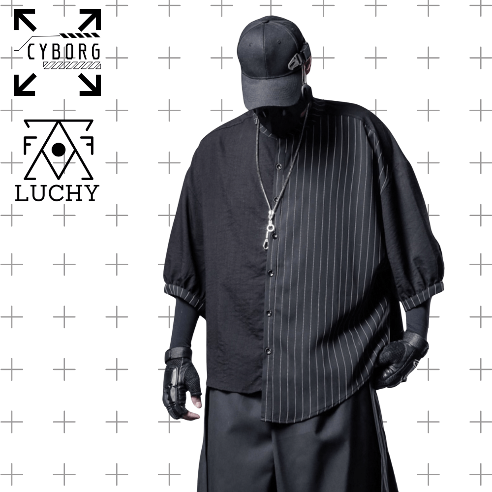 【CYBORG】ストライプフラクションシャツ - LUCHYテックウェア&サバゲー専門店