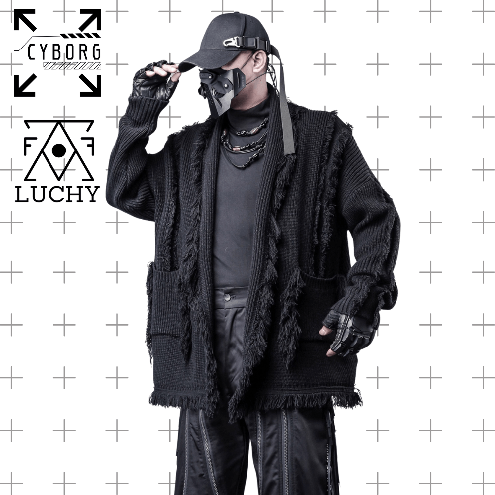 【CYBORG】フリンジカーディガン - LUCHYテックウェア&サバゲー専門店