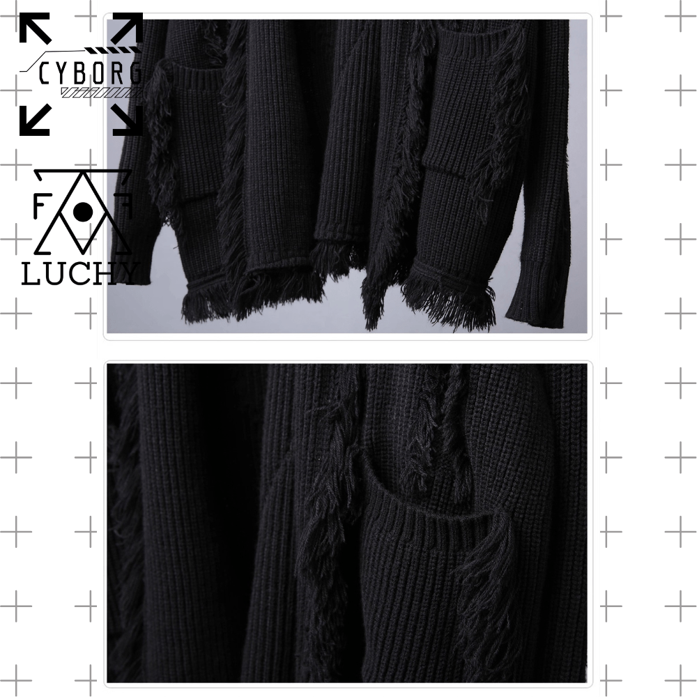 【CYBORG】フリンジカーディガン - LUCHYテックウェア&サバゲー専門店