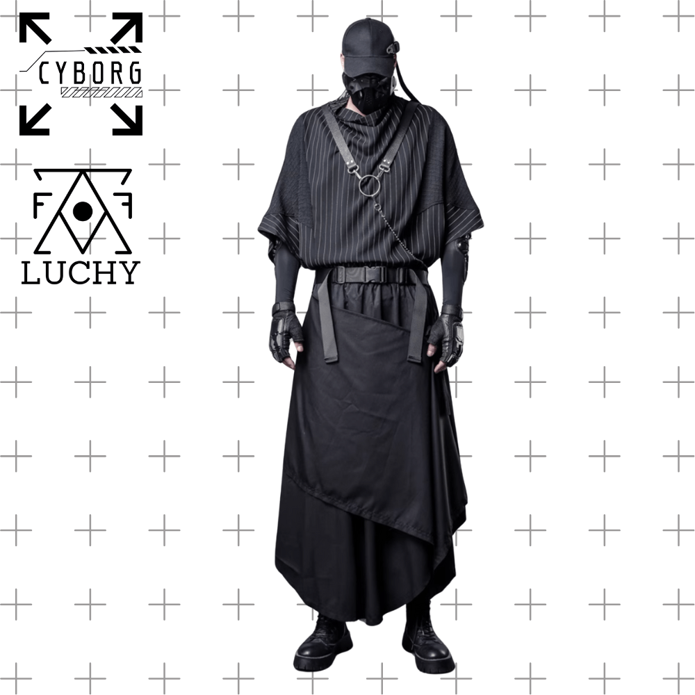 【CYBORG】ダークテイルレイヤードスカートパンツ - LUCHYテックウェア&サバゲー専門店