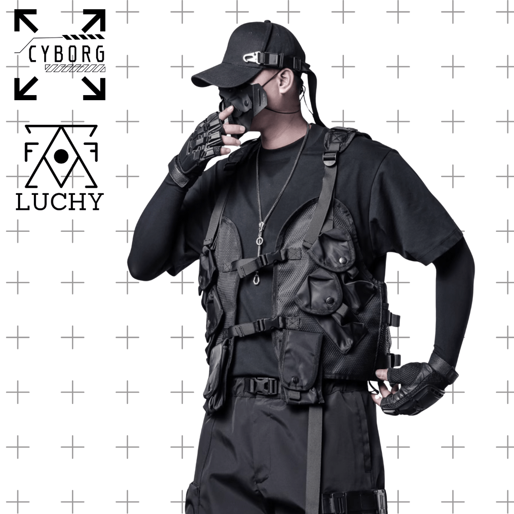 潔世一 タクティカル CYBORG】ダークバレットタクティカルショートベスト