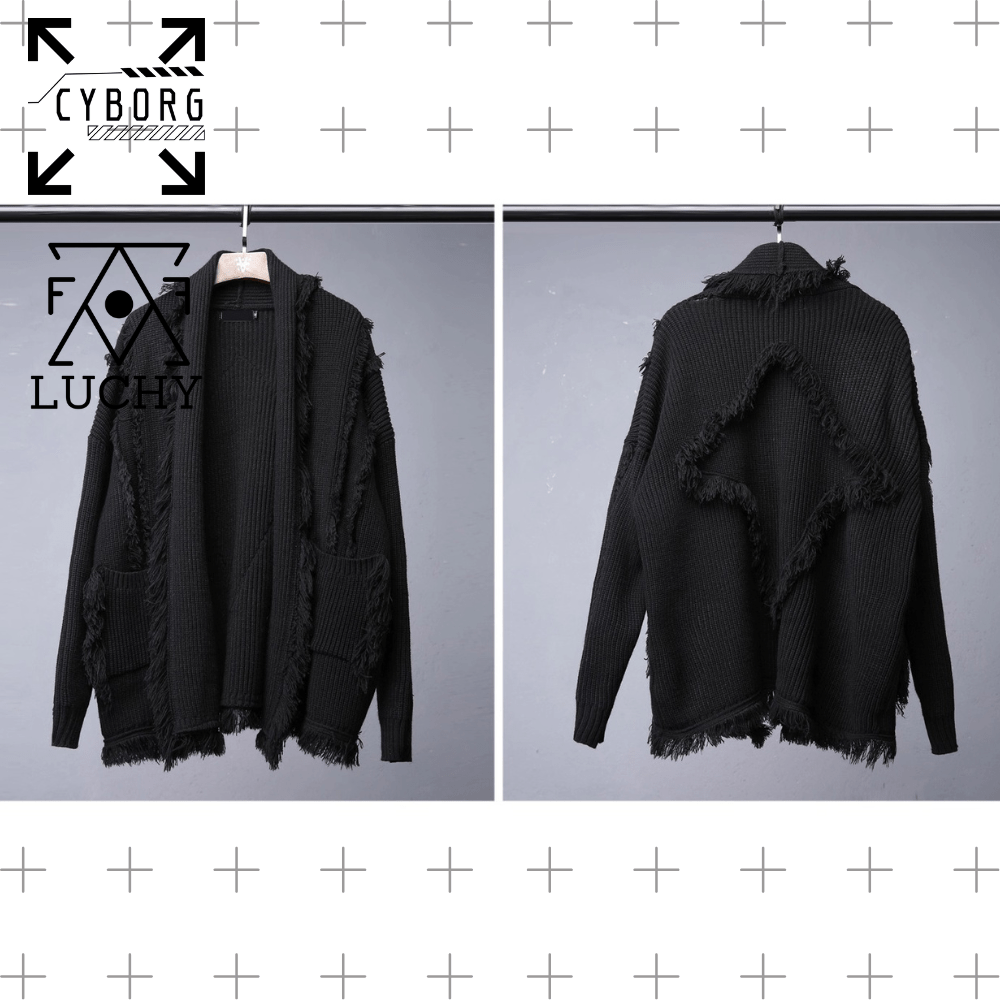 【CYBORG】フリンジカーディガン - LUCHYテックウェア&サバゲー専門店