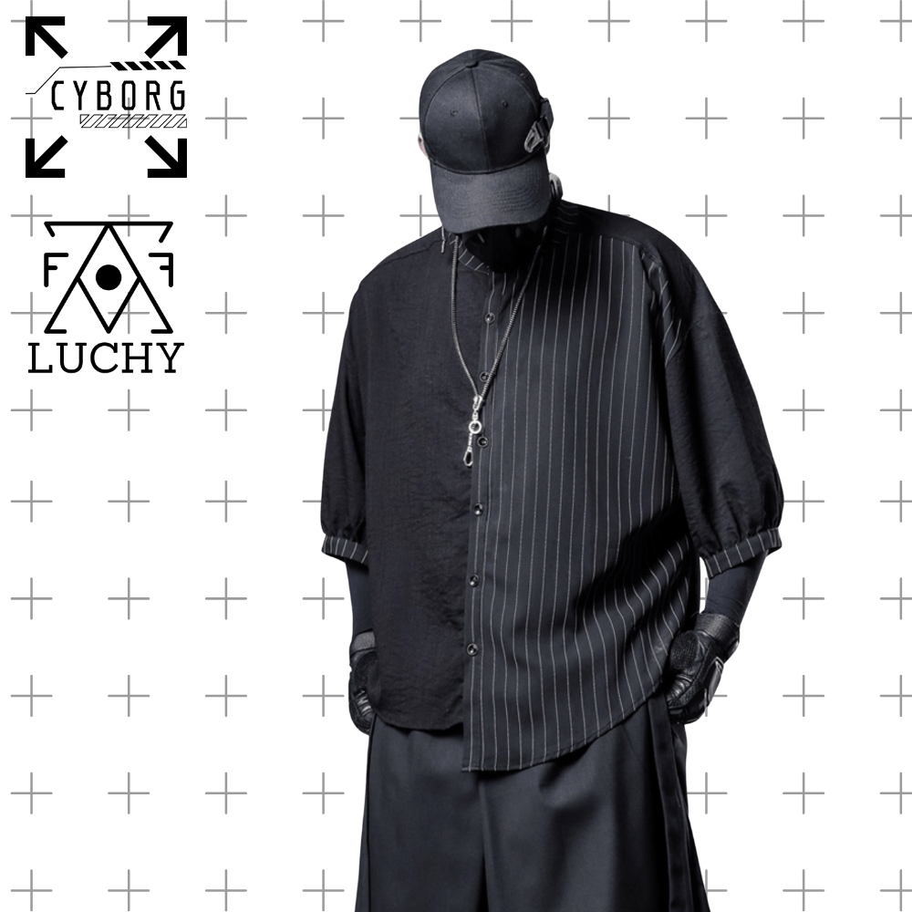 【CYBORG】ストライプフラクションシャツ - LUCHYテックウェア&サバゲー専門店