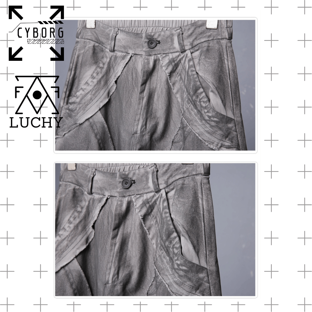 【CYBORG】ダメージ加工・ストレートパンツ - LUCHYテックウェア&サバゲー専門店