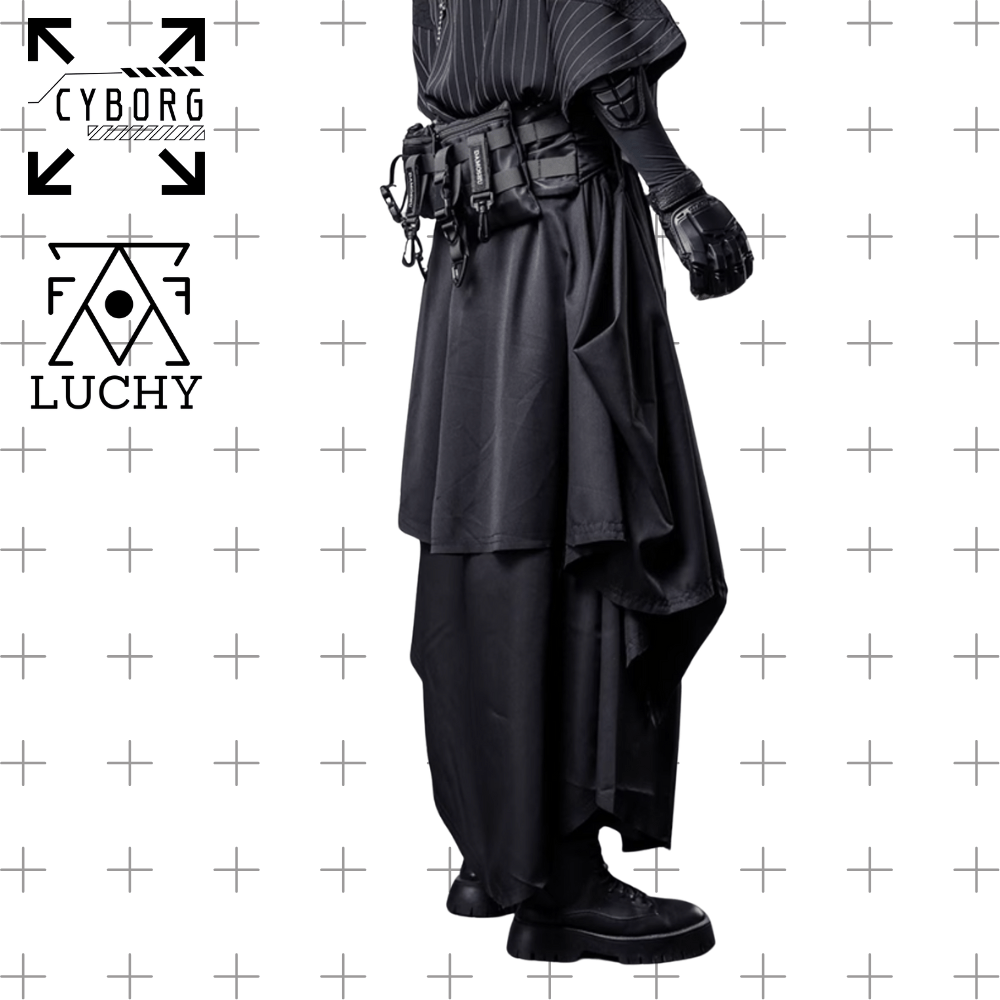 【CYBORG】ダークテイルレイヤードスカートパンツ - LUCHYテックウェア&サバゲー専門店