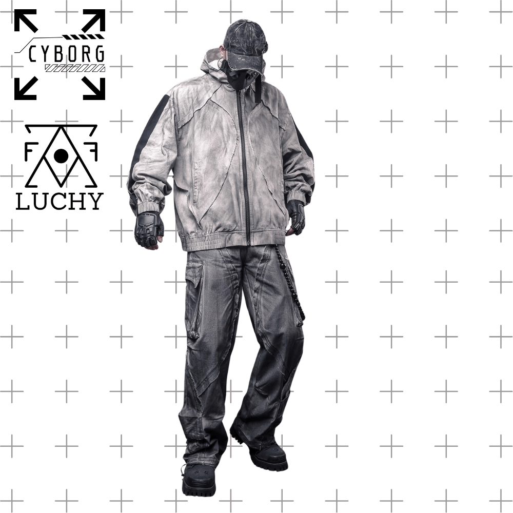 【CYBORG】グリッチ・レムナントフーディジャケット - LUCHYテックウェア&サバゲー専門店