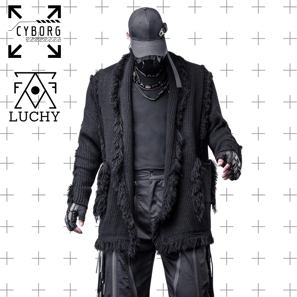 【CYBORG】フリンジカーディガン - LUCHYテックウェア&サバゲー専門店