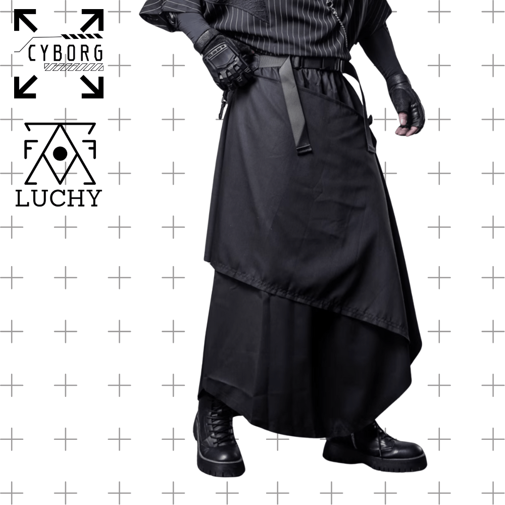 【CYBORG】ダークテイルレイヤードスカートパンツ - LUCHYテックウェア&サバゲー専門店