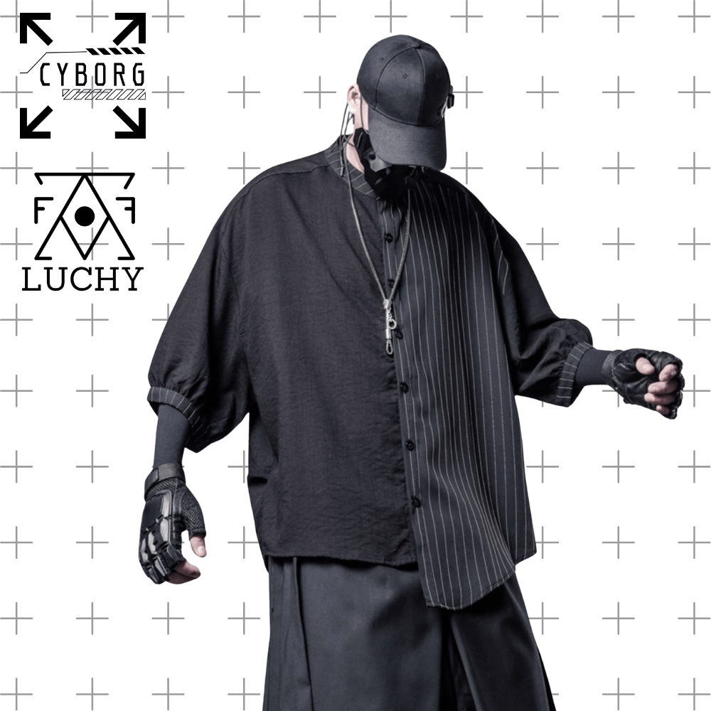 【CYBORG】ストライプフラクションシャツ - LUCHYテックウェア&サバゲー専門店