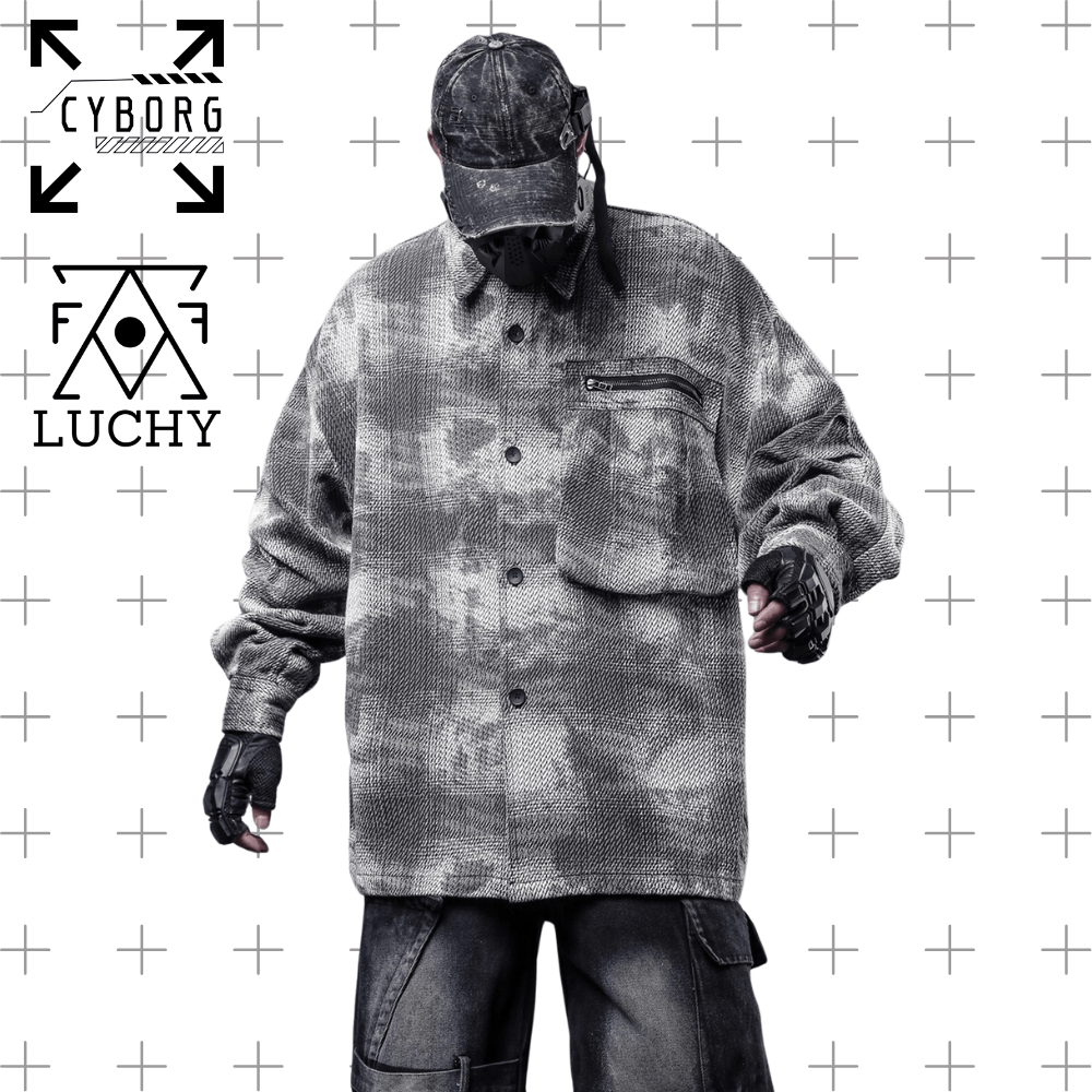 【CYBORG】グリッチ・デストロイオーバーシャツ - LUCHYテックウェア&サバゲー専門店