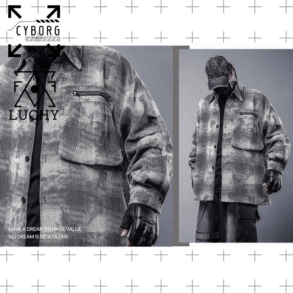 【CYBORG】グリッチ・デストロイオーバーシャツ - LUCHYテックウェア&サバゲー専門店