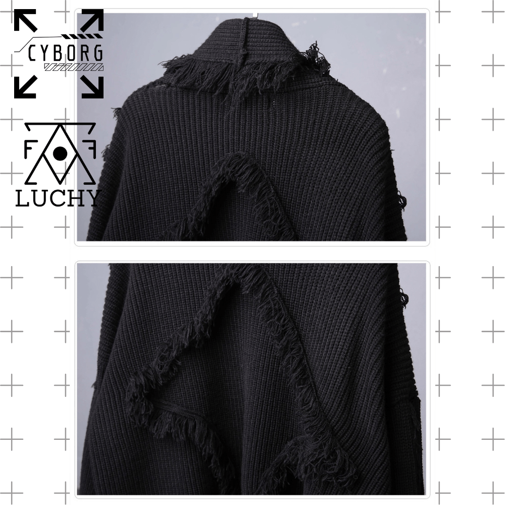 【CYBORG】フリンジカーディガン - LUCHYテックウェア&サバゲー専門店