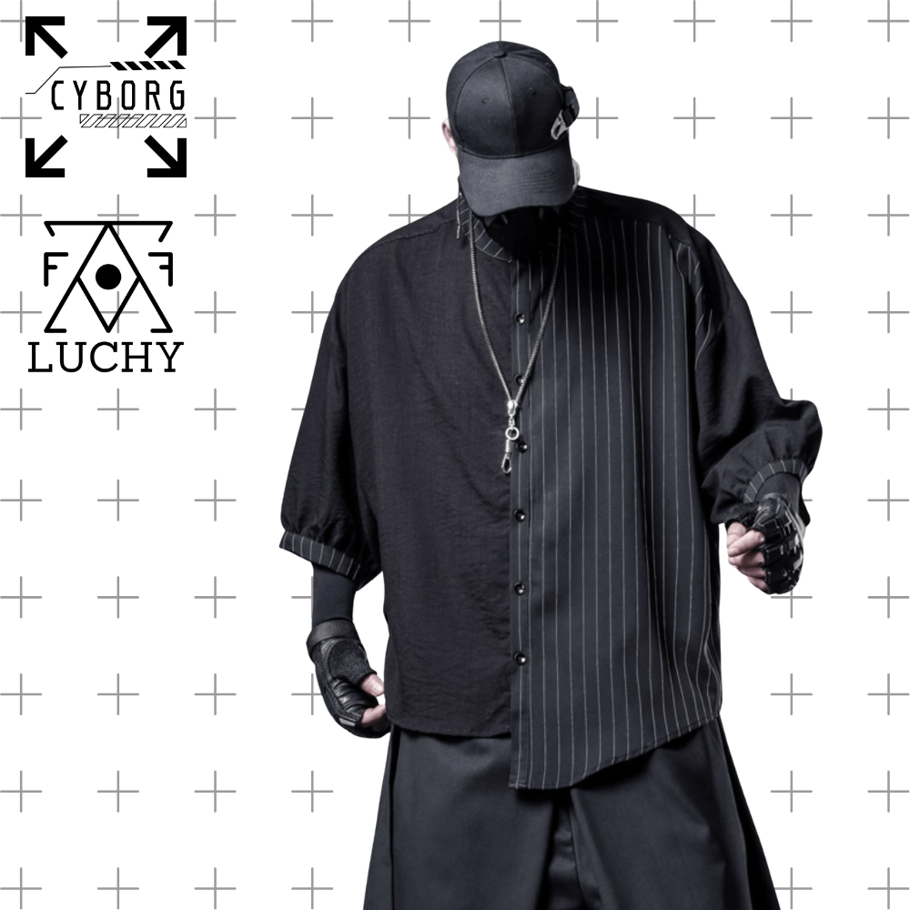 【CYBORG】ストライプフラクションシャツ - LUCHYテックウェア&サバゲー専門店