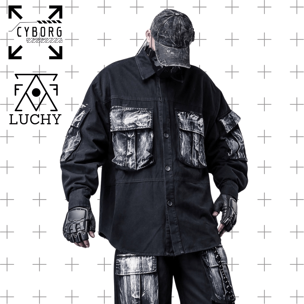 【CYBORG】グリッチ・ユーティリティシャツ - LUCHYテックウェア&サバゲー専門店