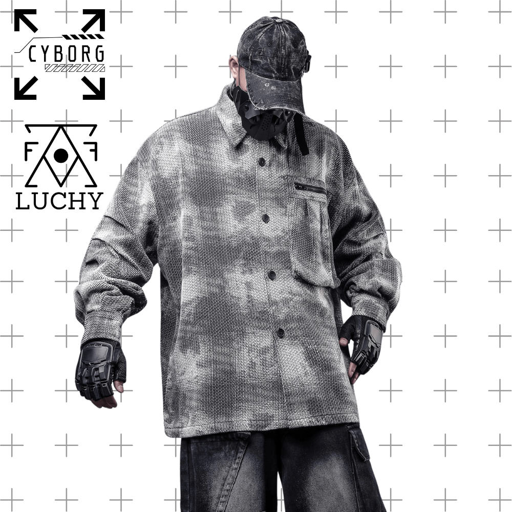 【CYBORG】グリッチ・デストロイオーバーシャツ - LUCHYテックウェア&サバゲー専門店