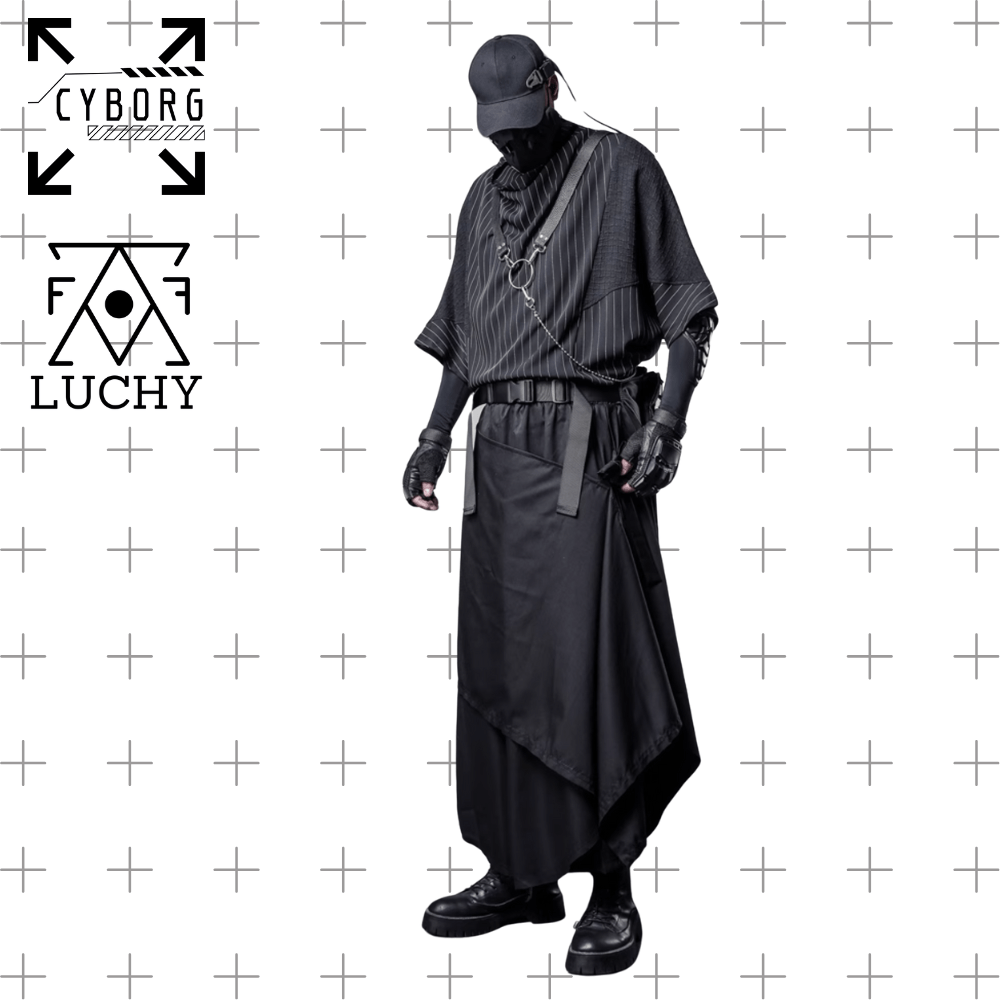 【CYBORG】ダークテイルレイヤードスカートパンツ - LUCHYテックウェア&サバゲー専門店