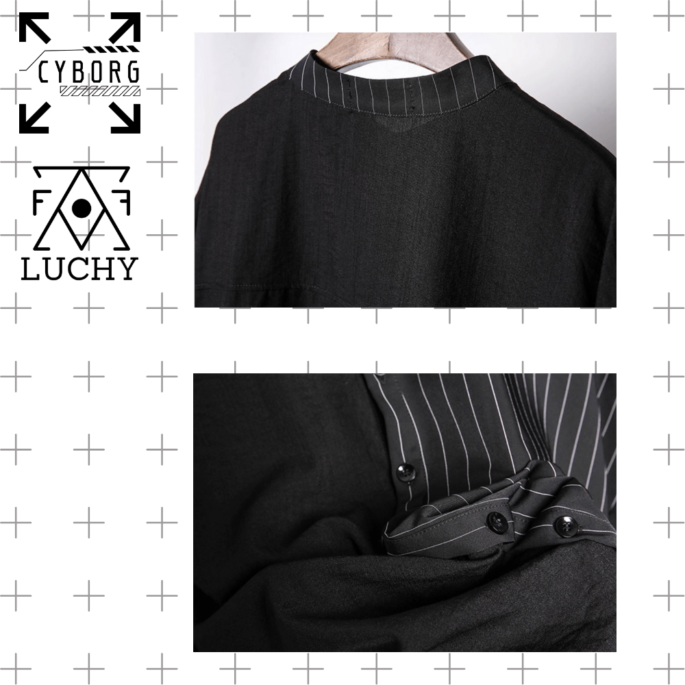 【CYBORG】ストライプフラクションシャツ - LUCHYテックウェア&サバゲー専門店