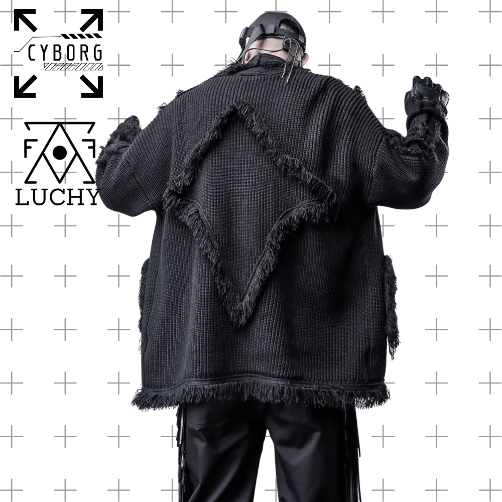 【CYBORG】フリンジカーディガン - LUCHYテックウェア&サバゲー専門店