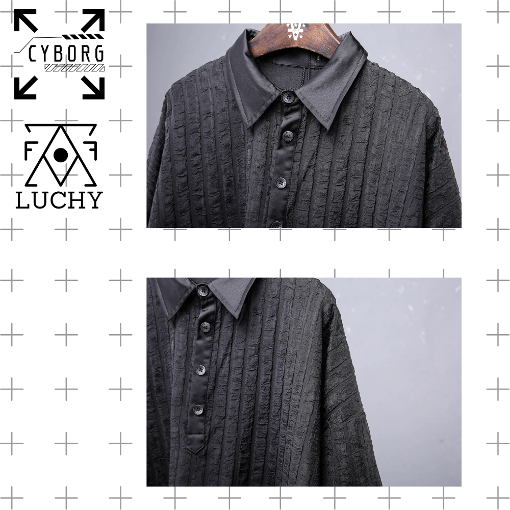 【CYBORG】アーバンシャドウ・立体ストライプPOLO - LUCHYテックウェア&サバゲー専門店