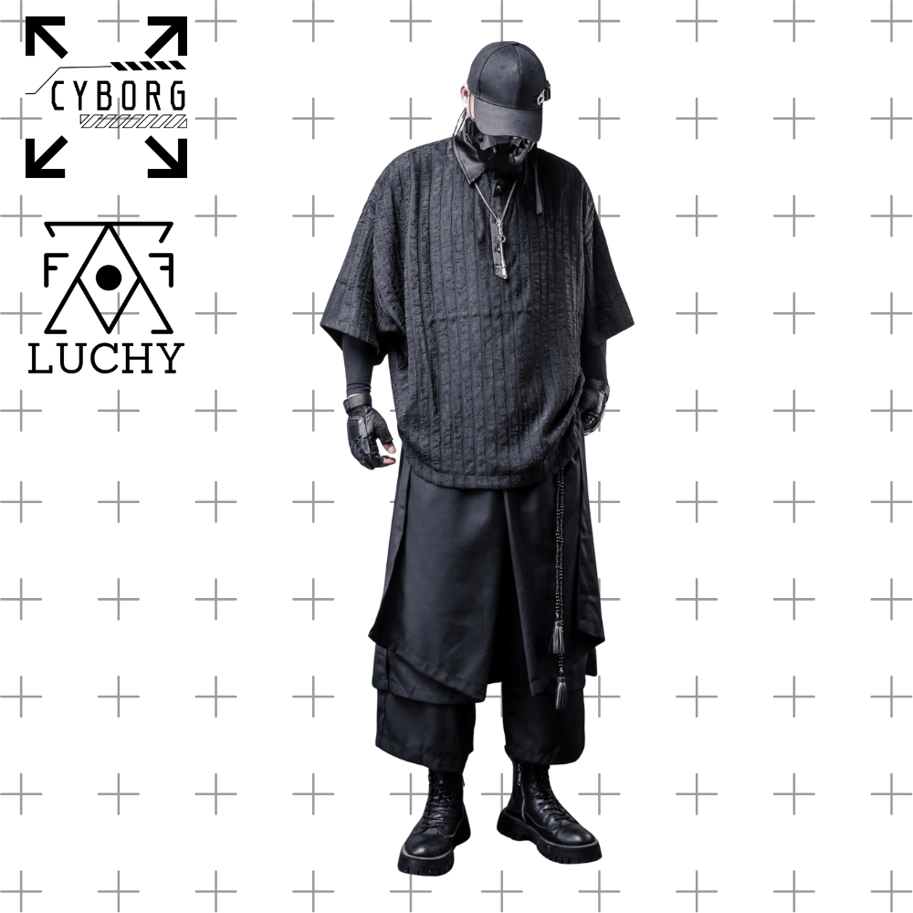 【CYBORG】アーバンシャドウ・立体ストライプPOLO - LUCHYテックウェア&サバゲー専門店