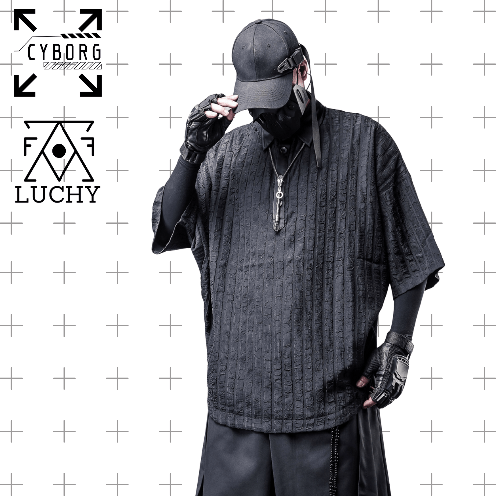 【CYBORG】アーバンシャドウ・立体ストライプPOLO - LUCHYテックウェア&サバゲー専門店