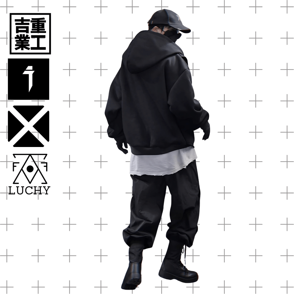 【吉業重工】スウェットルーズフィットフーディージャケット - LUCHYテックウェア&サバゲー専門店