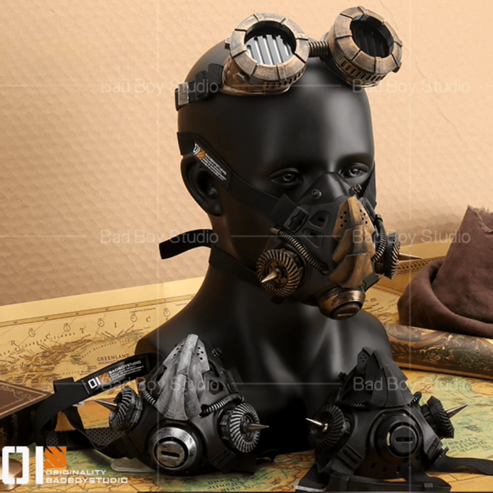 スチームパンクタクティカルマスク - LUCHYテックウェア&サバゲー専門店