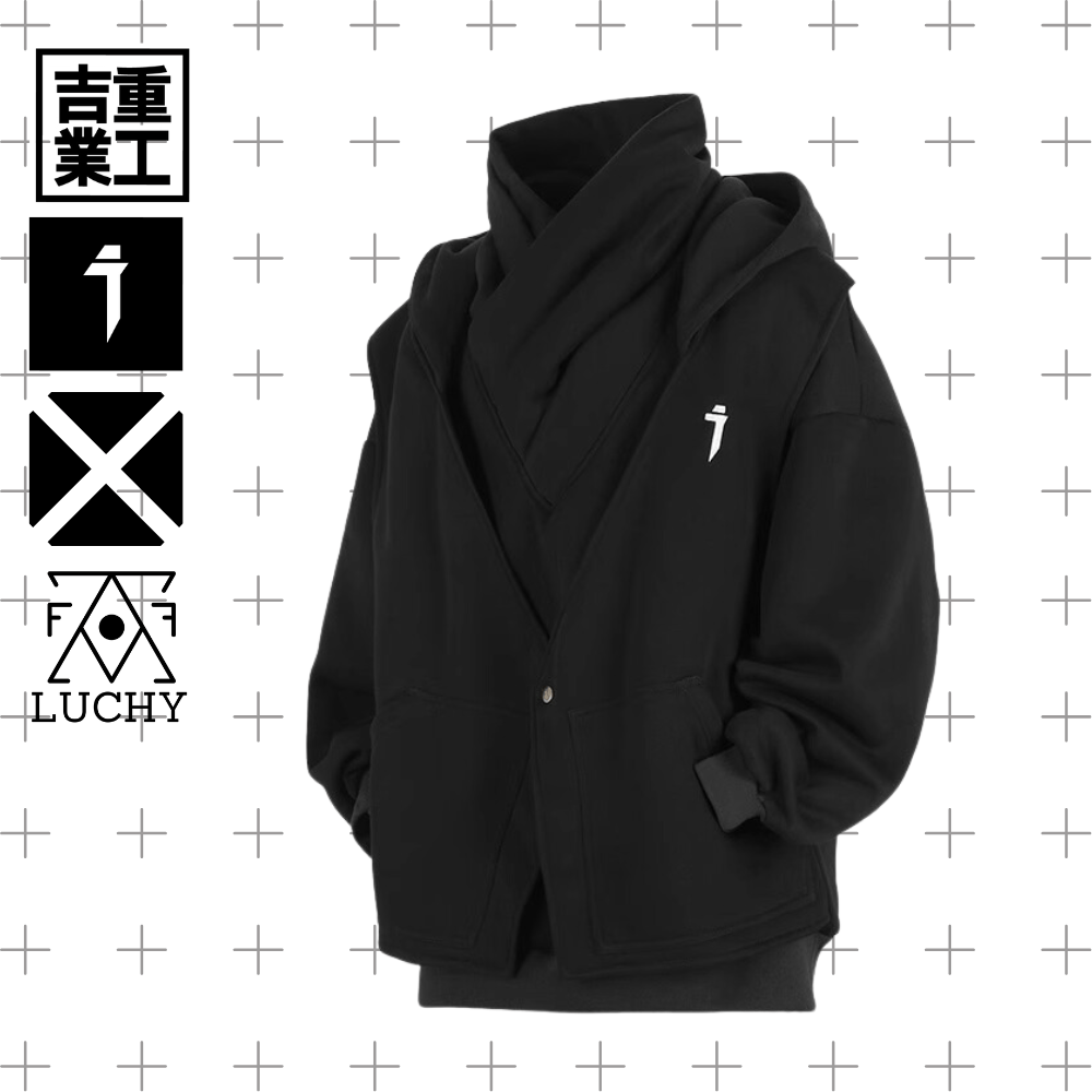 【吉業重工】スウェットルーズフィットフーディージャケット - LUCHYテックウェア&サバゲー専門店