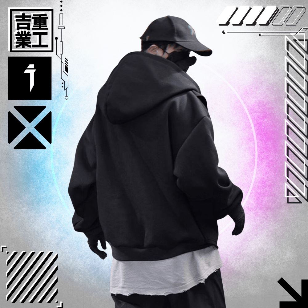 【吉業重工】スウェットルーズフィットフーディージャケット - LUCHYテックウェア&サバゲー専門店