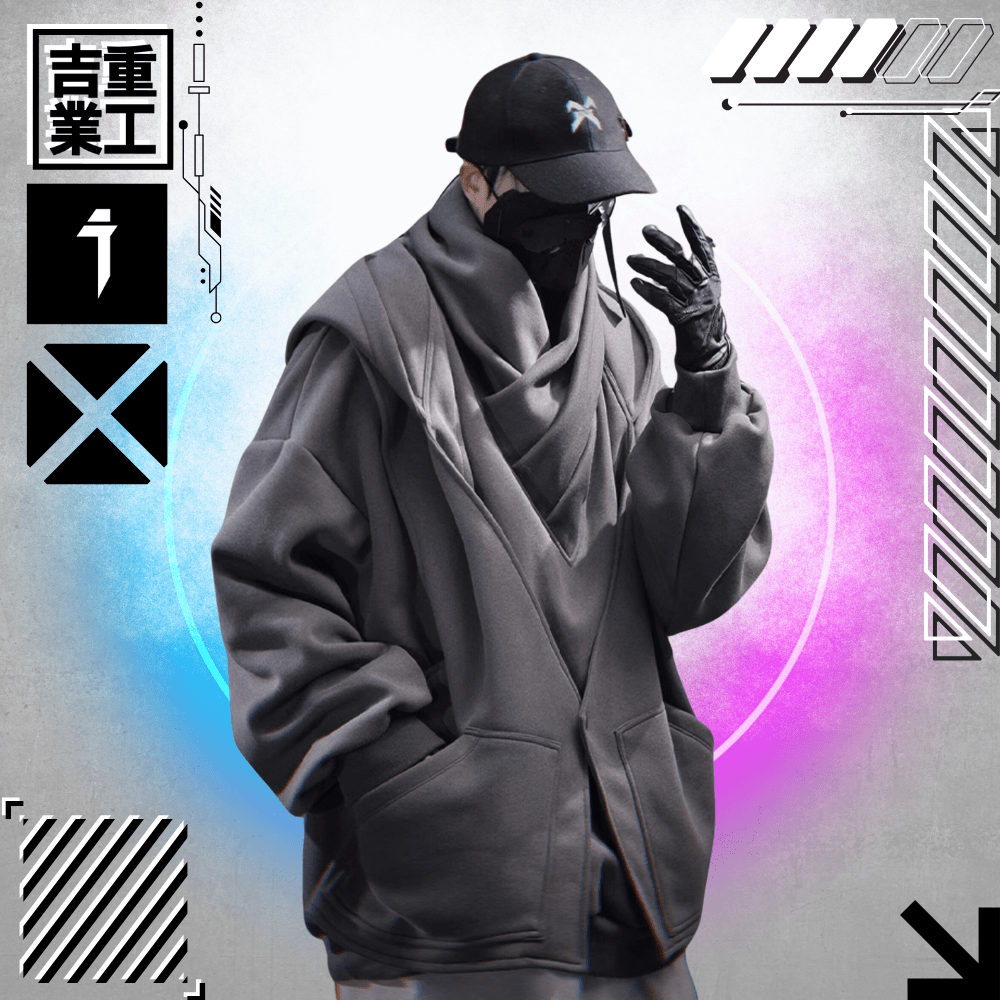 【吉業重工】スウェットルーズフィットフーディージャケット - LUCHYテックウェア&サバゲー専門店