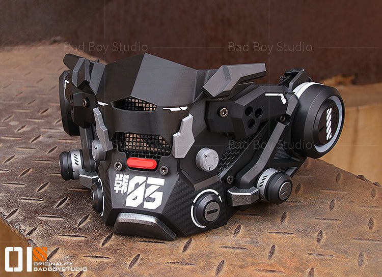 S/13【釈迦】サイバーパンクマスクハーフフェイス - LUCHYテックウェア&サバゲー専門店