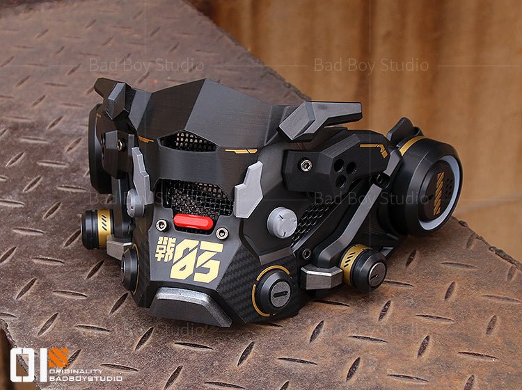 S/13【釈迦】サイバーパンクマスクハーフフェイス - LUCHYテックウェア&サバゲー専門店