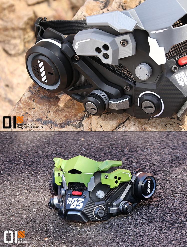 S/13【釈迦】サイバーパンクマスクハーフフェイス - LUCHYテックウェア&サバゲー専門店