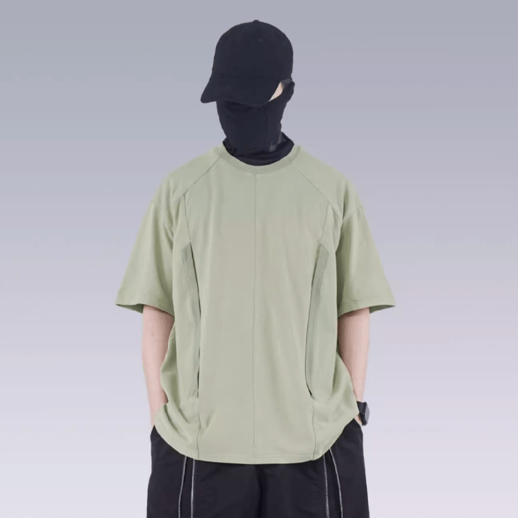 【SILENSTORM】レトロサンドウォッシュサイバーTシャツ - LUCHYテックウェア&サバゲー専門店