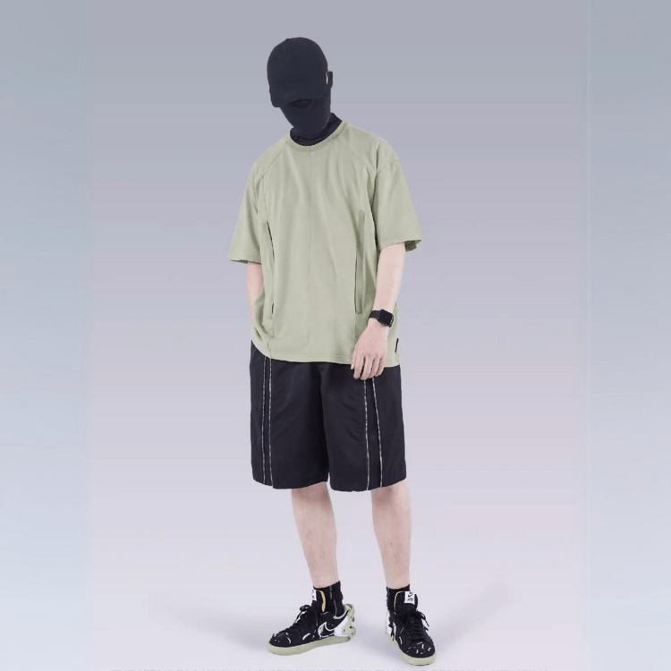 【SILENSTORM】レトロサンドウォッシュサイバーTシャツ - LUCHYテックウェア&サバゲー専門店