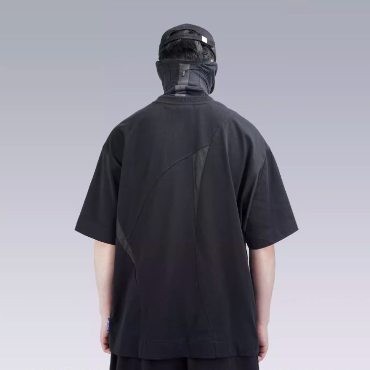 【SILENSTORM】ジオメトリックメッシュスライスTシャツ - LUCHYテックウェア&サバゲー専門店