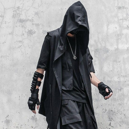 【CYBORG】ノースリーブフードケープ