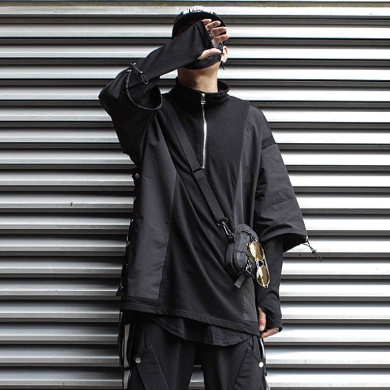 【CYBORG】ハイネックフェイクツーピースセーター - LUCHYテックウェア&サバゲー専門店