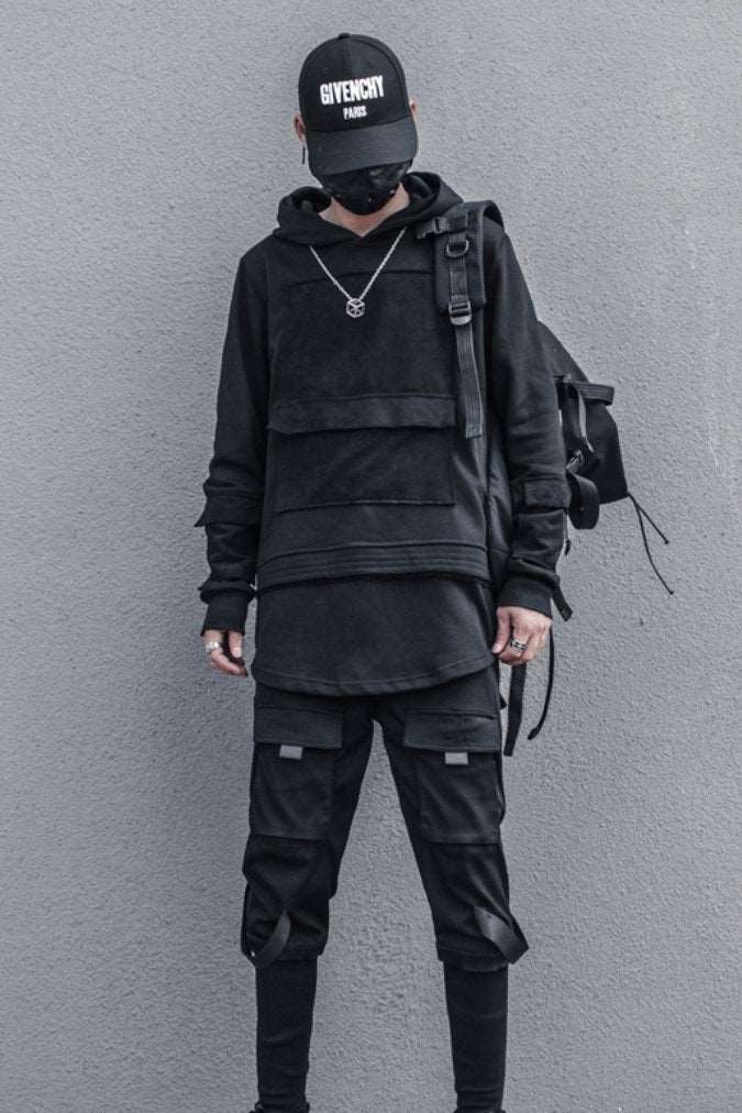 【CYBORG】ハイストリートフードパーカー - LUCHYテックウェア&サバゲー専門店