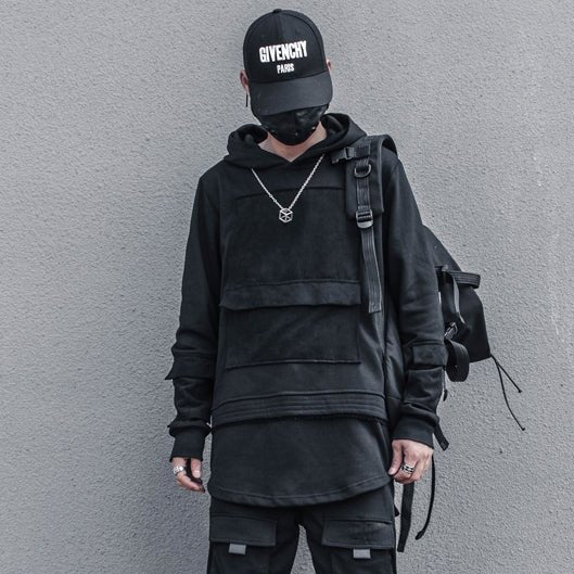 【CYBORG】ハイストリートフードパーカー - LUCHYテックウェア&サバゲー専門店