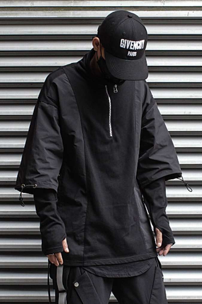 【CYBORG】ハイネックフェイクツーピースセーター - LUCHYテックウェア&サバゲー専門店