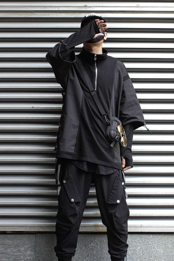 【CYBORG】ハイネックフェイクツーピースセーター - LUCHYテックウェア&サバゲー専門店