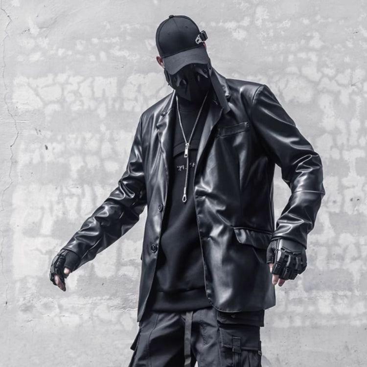 【CYBORG】ダークスタイルPUレザージャケット - LUCHYテックウェア&サバゲー専門店