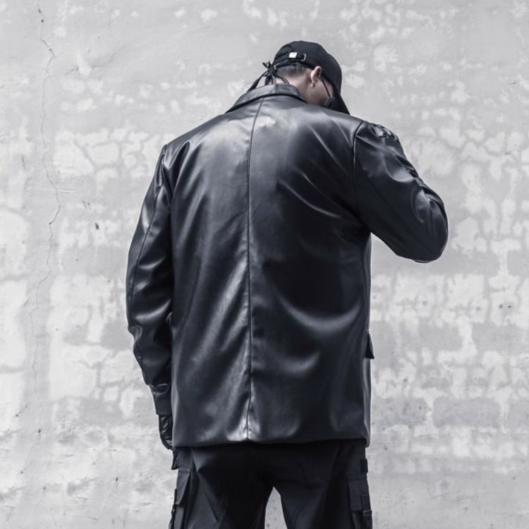 【CYBORG】ダークスタイルPUレザージャケット - LUCHYテックウェア&サバゲー専門店