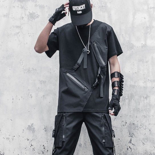 【CYBORG】アシメジッパーTシャツ - LUCHYテックウェア&サバゲー専門店