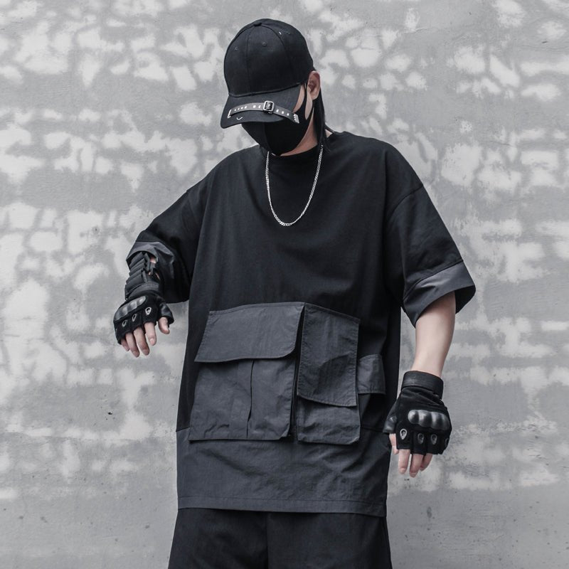 【CYBORG】ビッグポケットルーズTシャツ - LUCHYテックウェア&サバゲー専門店