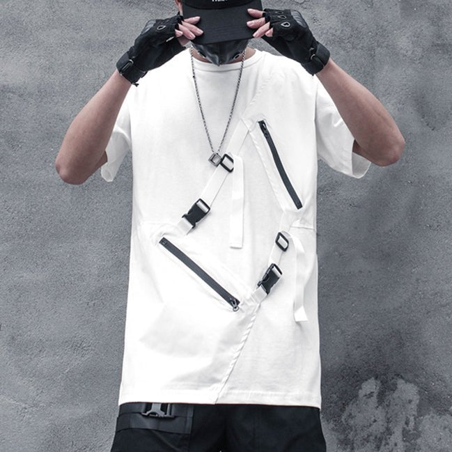 【CYBORG】アシメジッパーTシャツ - LUCHYテックウェア&サバゲー専門店