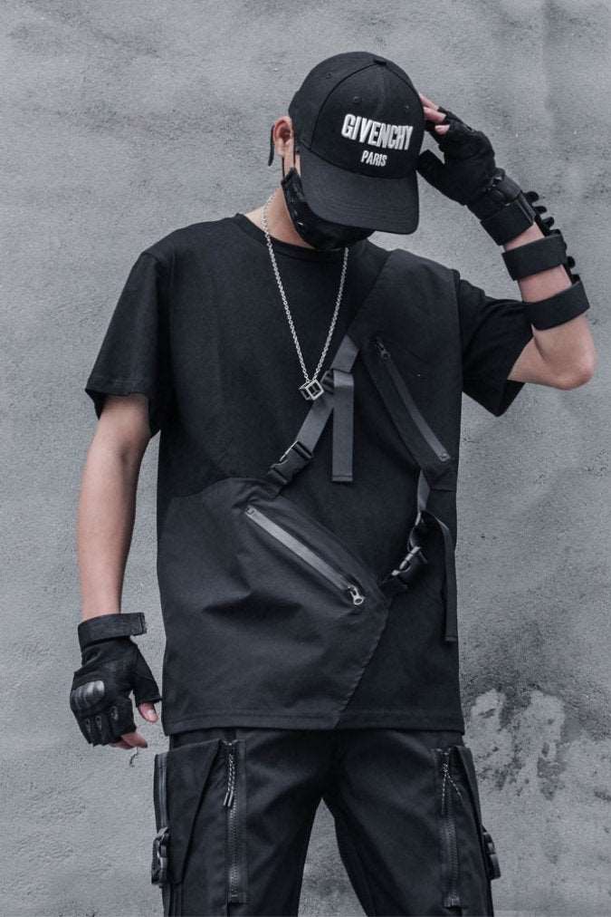 【CYBORG】アシメジッパーTシャツ - LUCHYテックウェア&サバゲー専門店